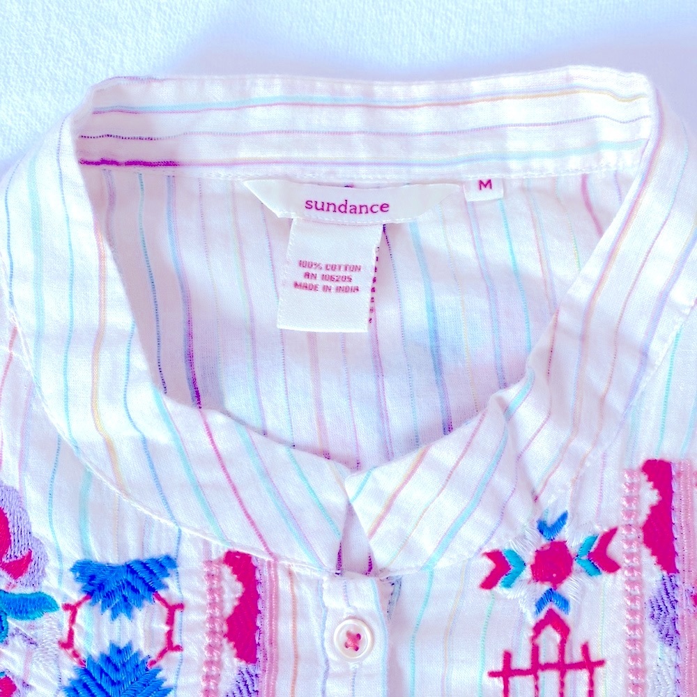 Sundance Western Embroidered Top